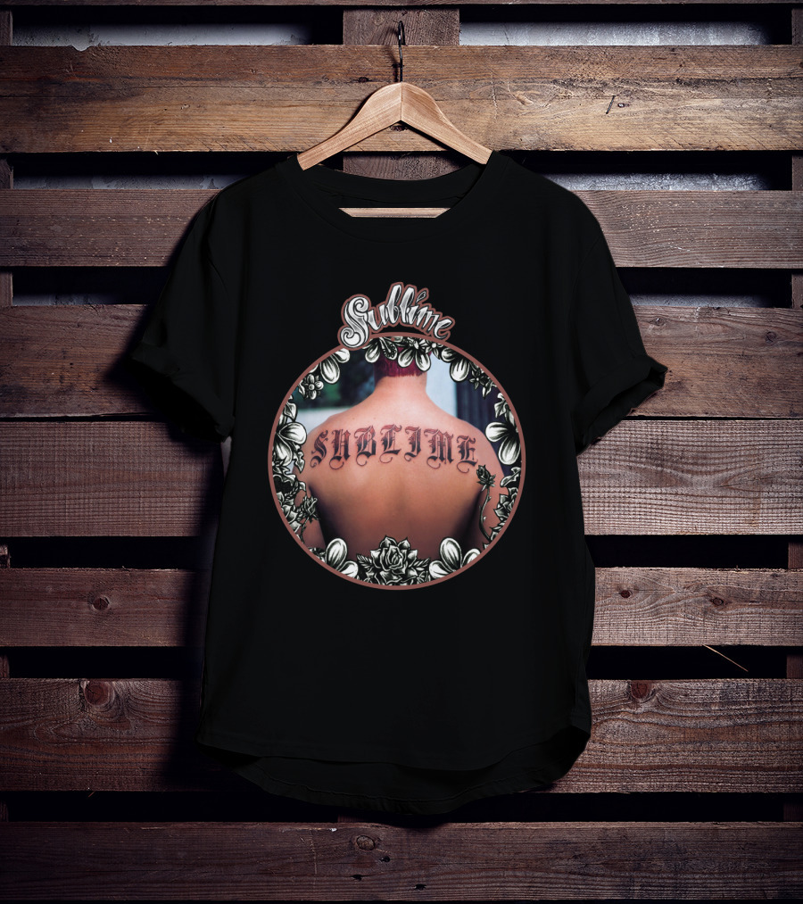Sublime Floral Tattoo Back T-Shirt