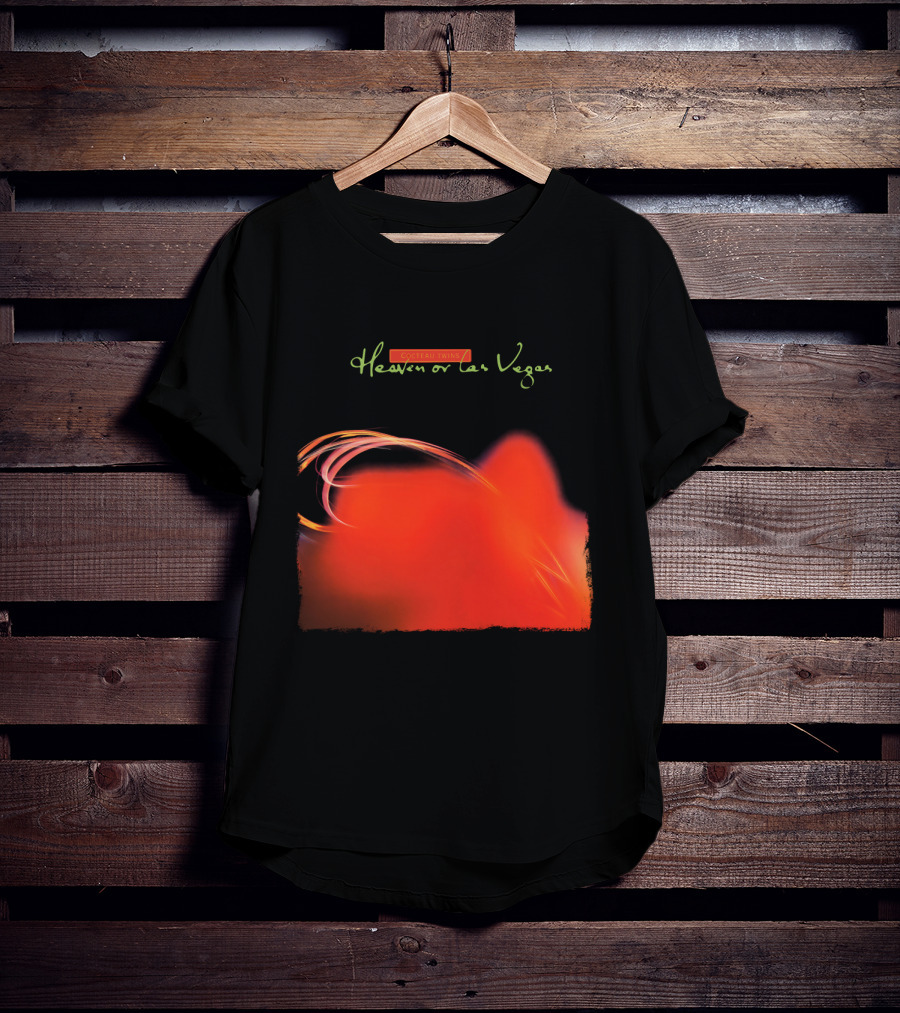 Cocteau Twins Heaven Or Las Vegas Red Abstract Swirl T-Shirt