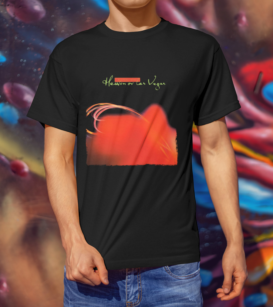 Cocteau Twins Heaven Or Las Vegas Red Abstract Swirl T-Shirt