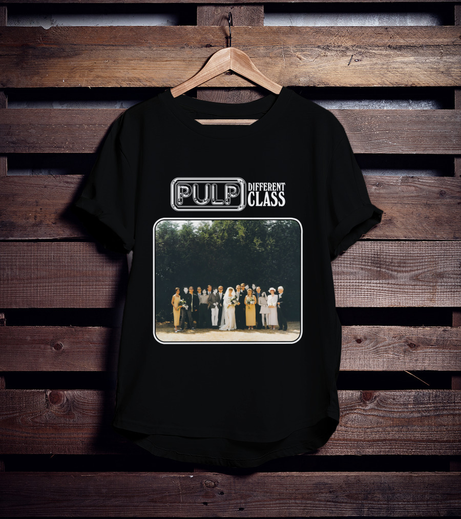 Pulp Different Class Album Cover Wedding Photo T-Shirt