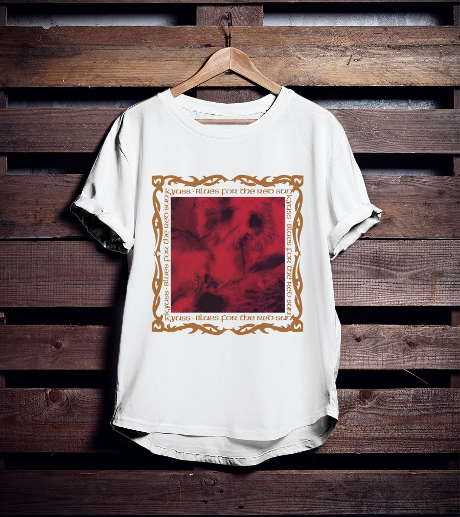 Kyuss Blues For The Red Sun Abstract Red Pattern Framed T-Shirt
