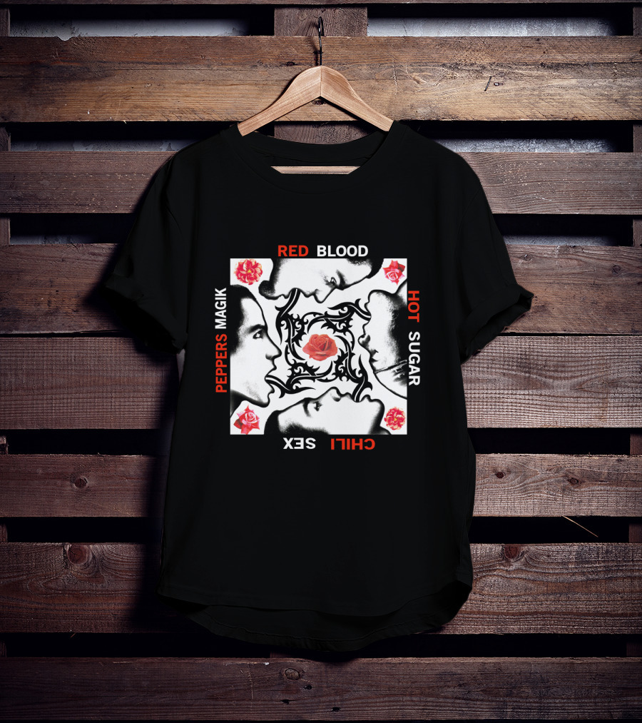 Red Hot Chili Peppers Blood Sugar Sex Magik Rose Faces T-Shirt