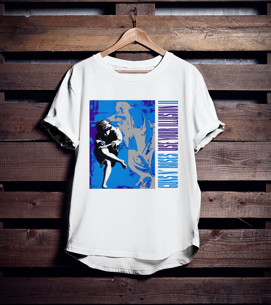 Guns N Roses Use Your Illusion Ii Blue Angel Artwork T-Shirt