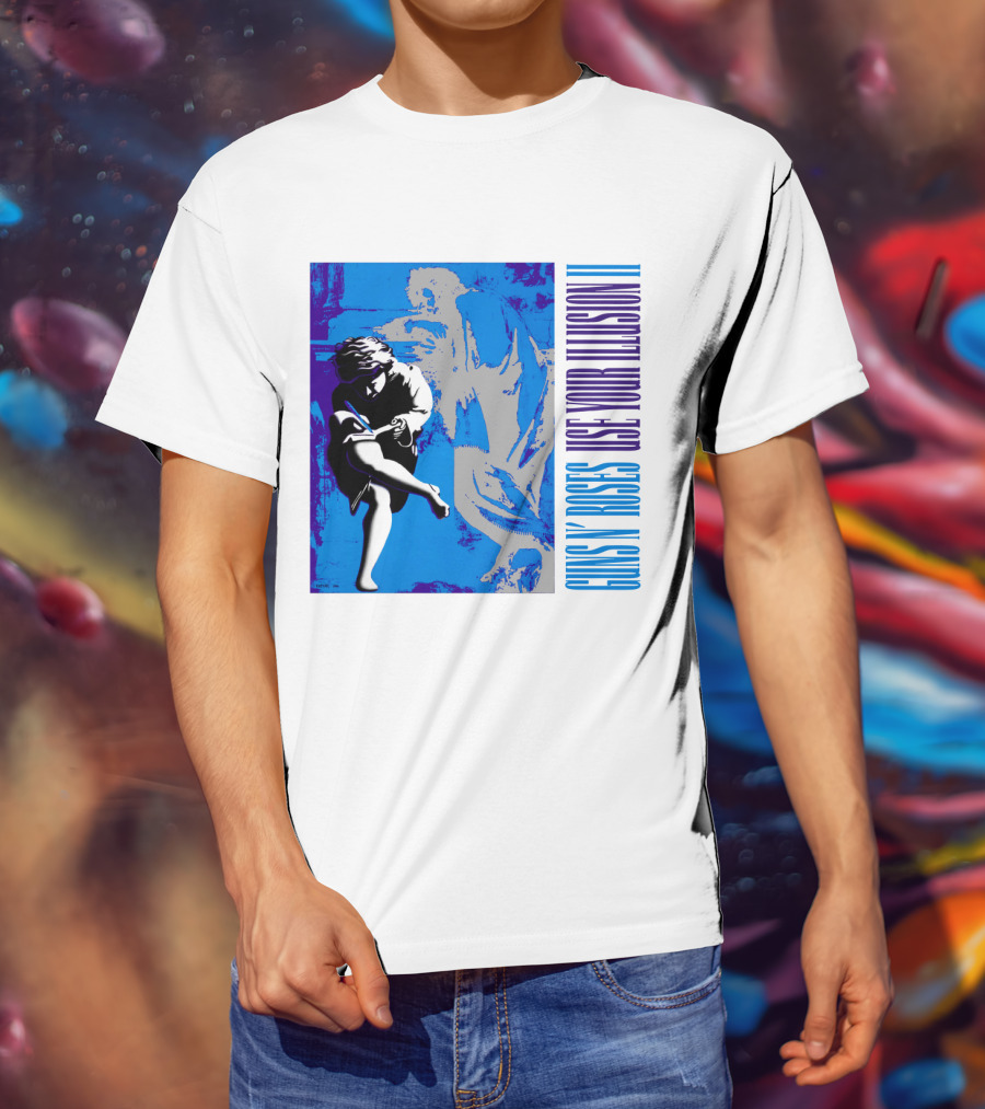 Guns N Roses Use Your Illusion Ii Blue Angel Artwork T-Shirt