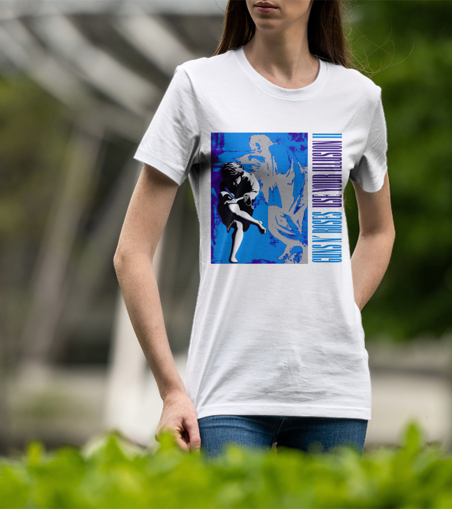 Guns N Roses Use Your Illusion Ii Blue Angel Artwork T-Shirt