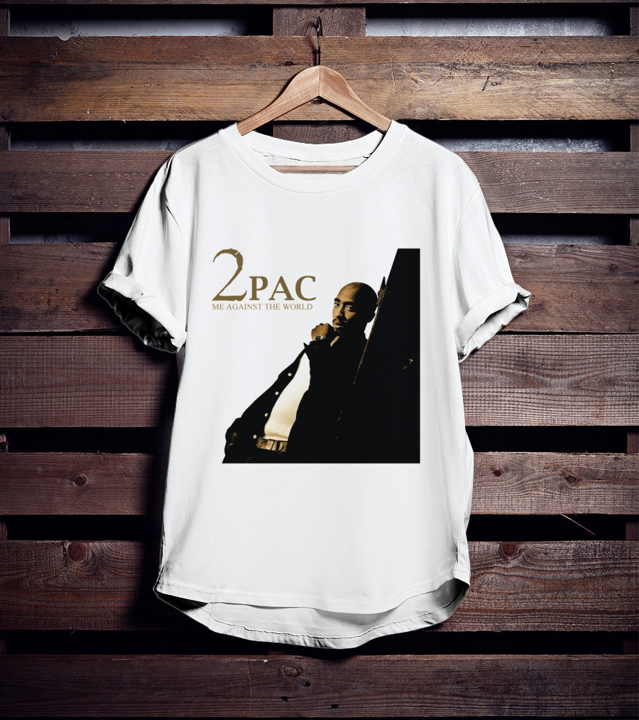 2Pac Me Against The World Album Cover With Tupac Shakur Photo T-Shirt