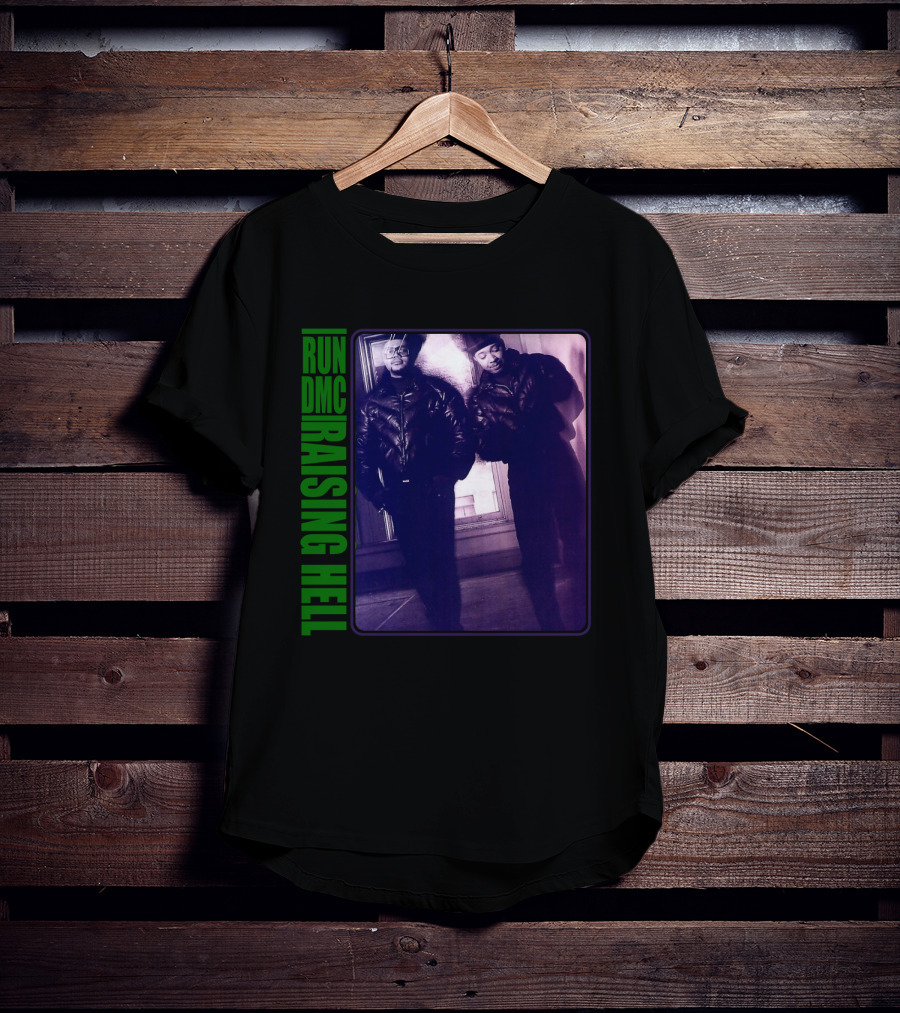 RUN DMC Raising Hell 1986 Iconic Album Cover Image T-Shirt