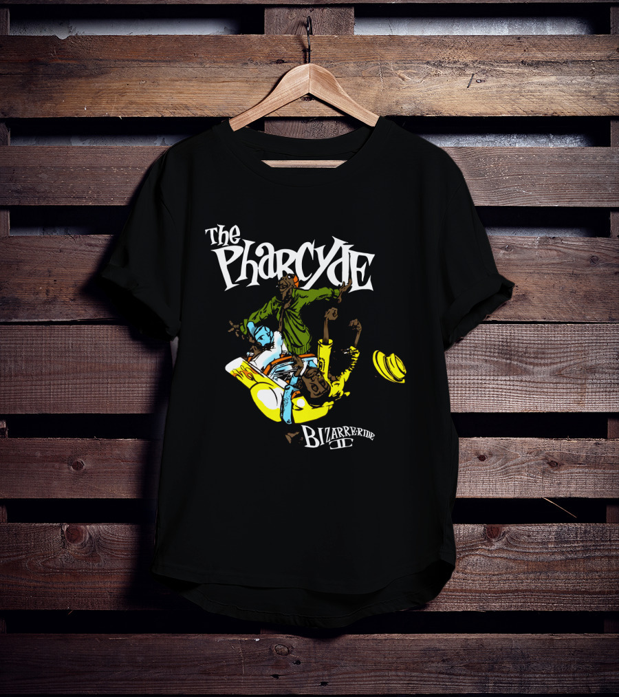 The Pharcyde Bizarre Ride Ii Colorful Animated Characters On Classic Hip-Hop Album Cover T-Shirt