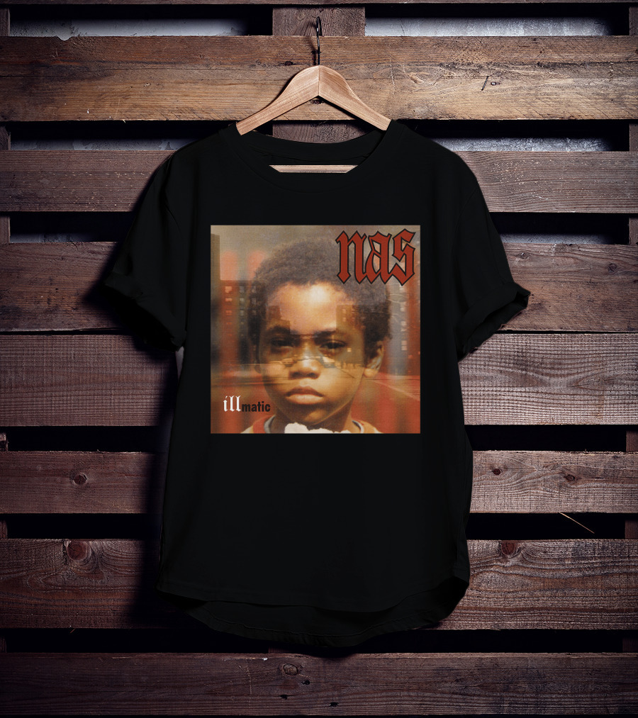 Nas Illmatic Album Art Young Boy New York Urban Landscape T-Shirt