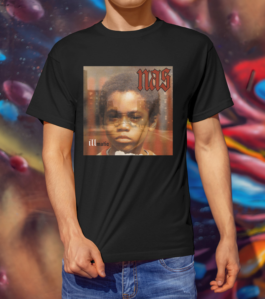 Nas Illmatic Album Art Young Boy New York Urban Landscape T-Shirt