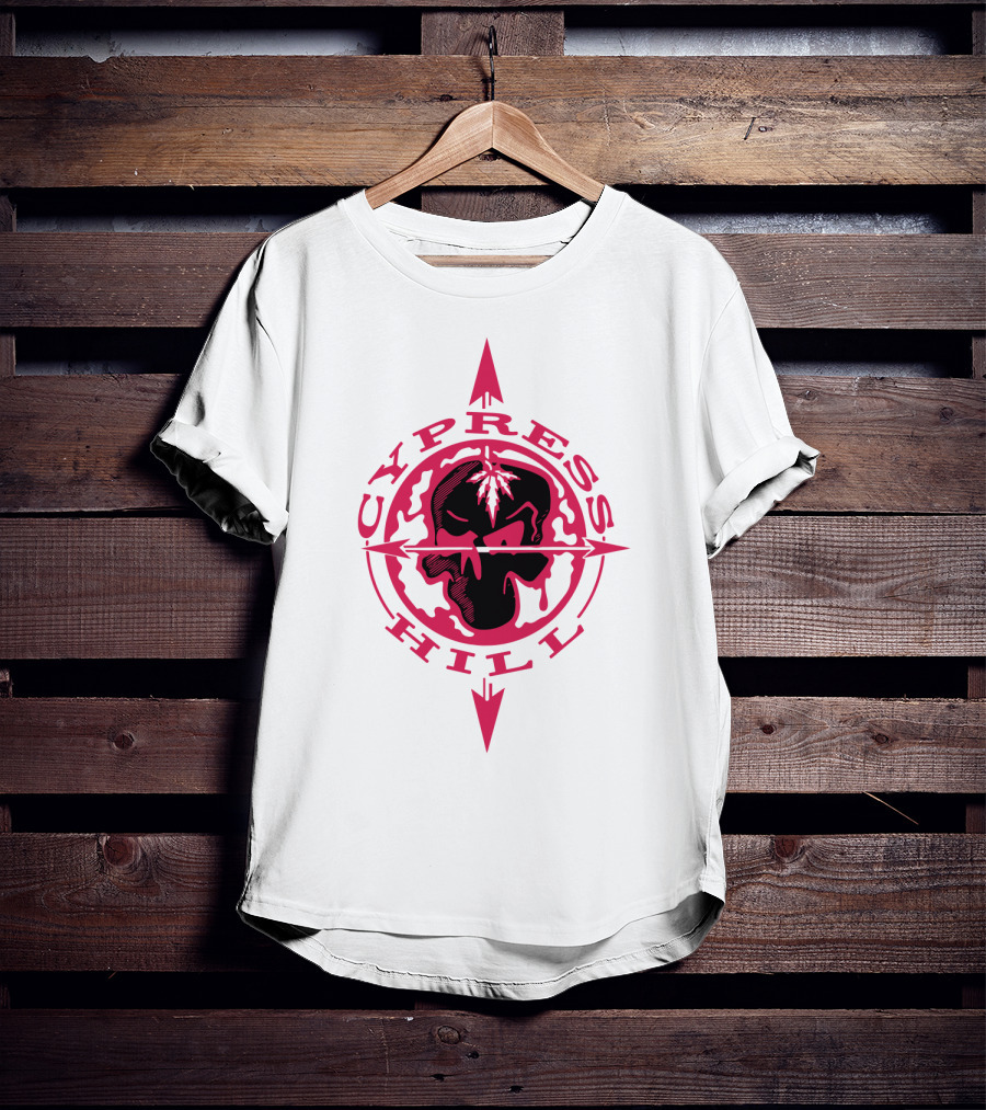 Cypress Hill Red Skull Compass T-Shirt