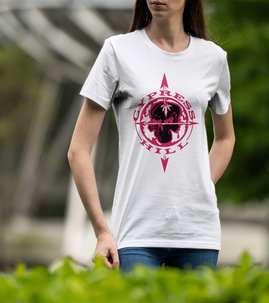 Cypress Hill Red Skull Compass T-Shirt