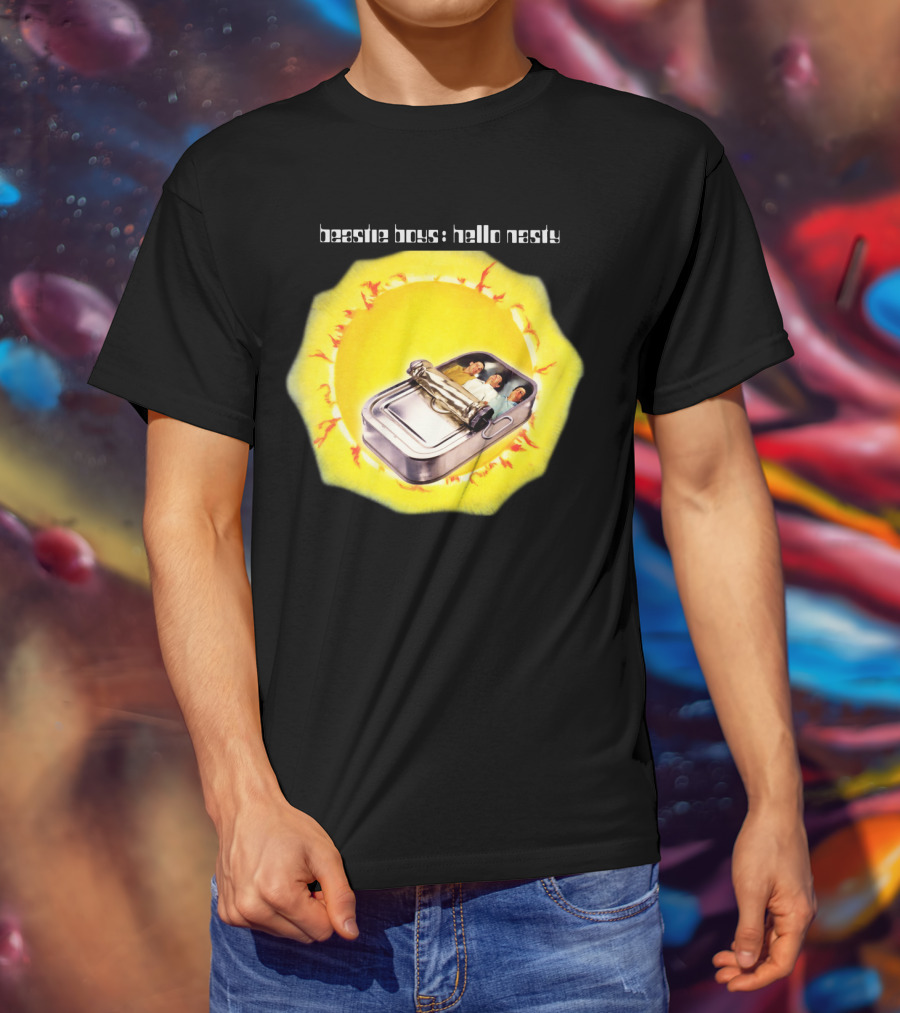 Beastie Boys Hello Nasty Album Cover Sardine Can 1998 Sunburst T-Shirt