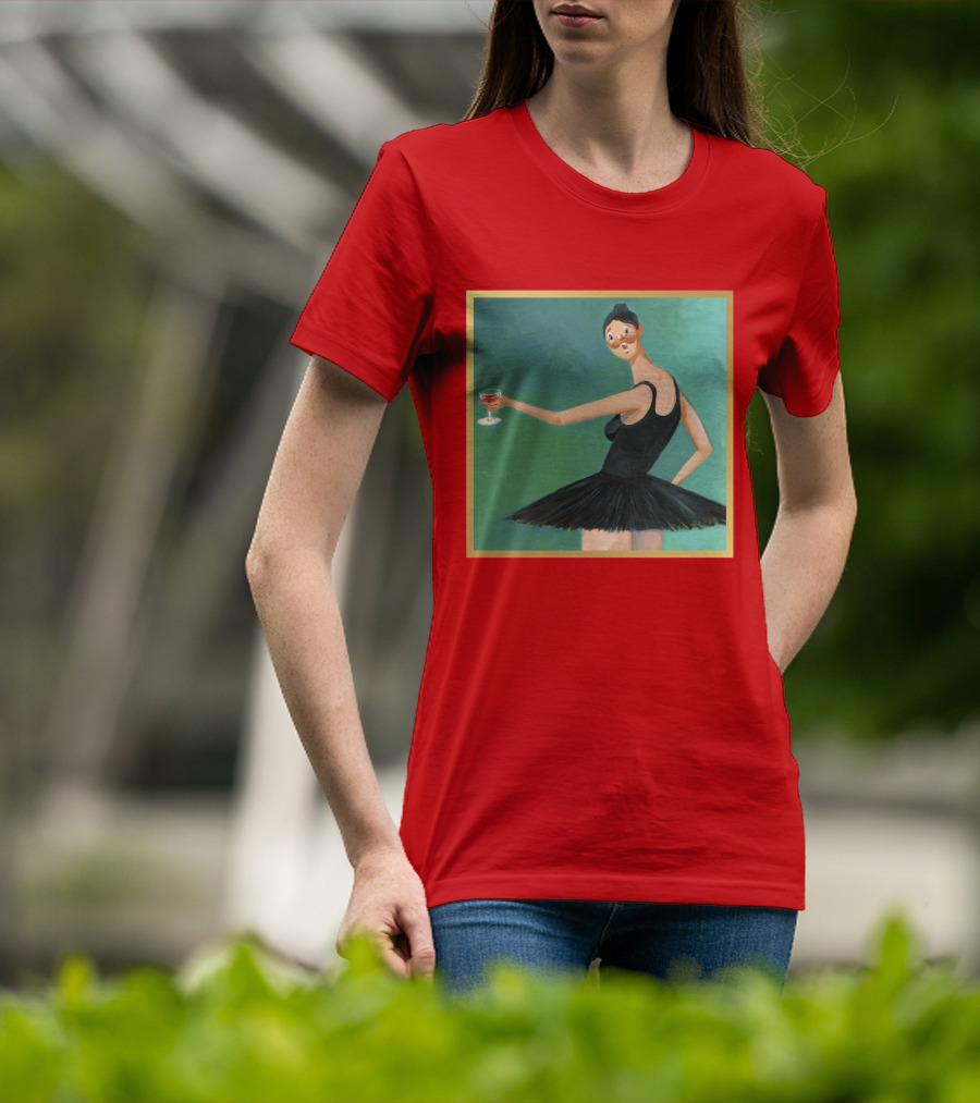 Kanye West My Beautiful Dark Twisted Fantasy Ballerina Cover Art T-Shirt