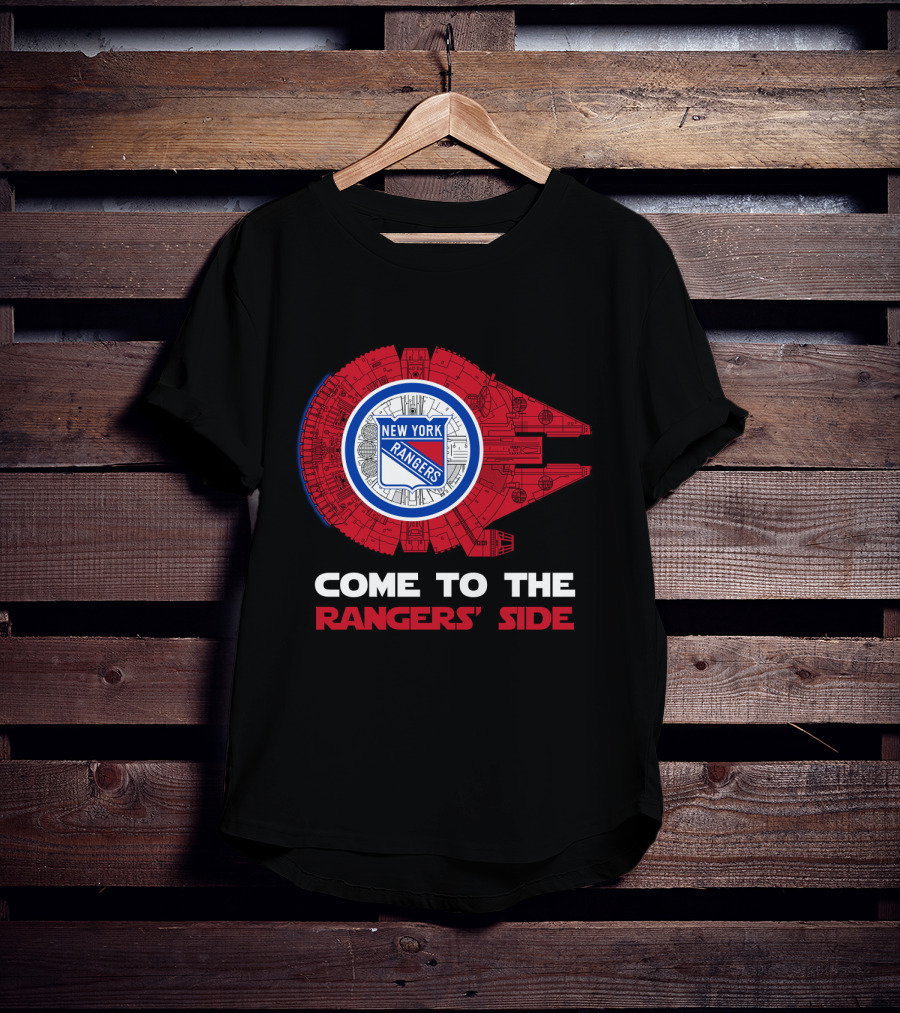 New York Rangers Millennium Falcon Come To The Rangers' Side T-Shirt