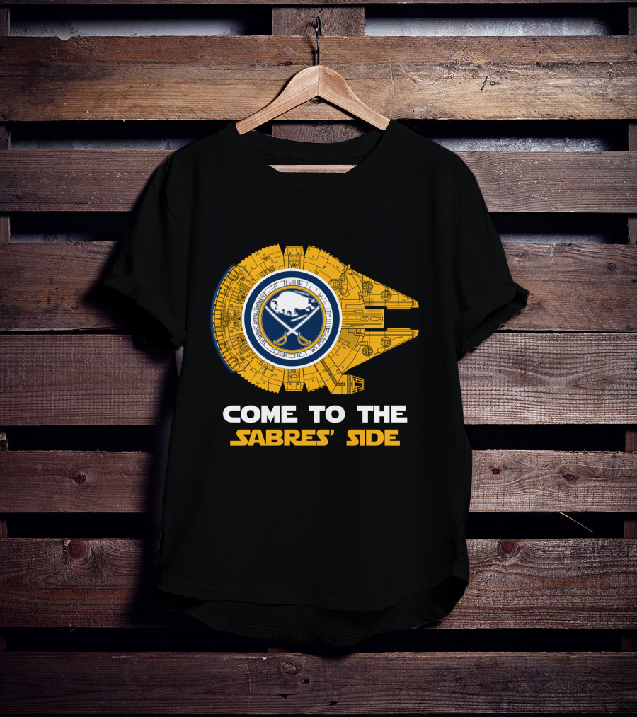 Come To The Sabres' Side Buffalo Sabres Millennium Falcon T-Shirt