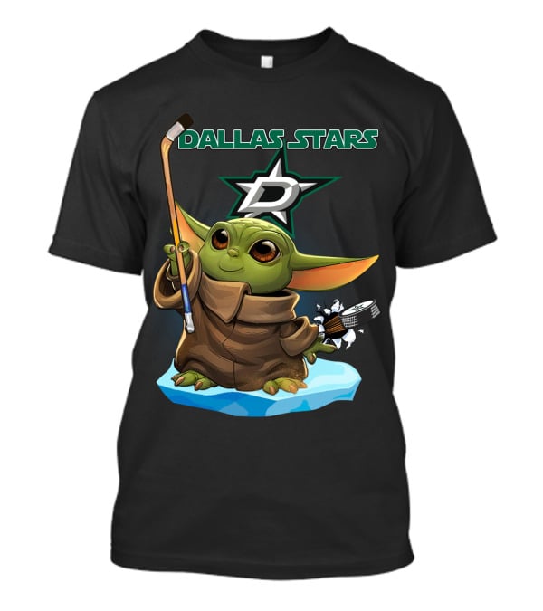 Dallas Stars Baby Yoda Hockey NHL T-Shirt