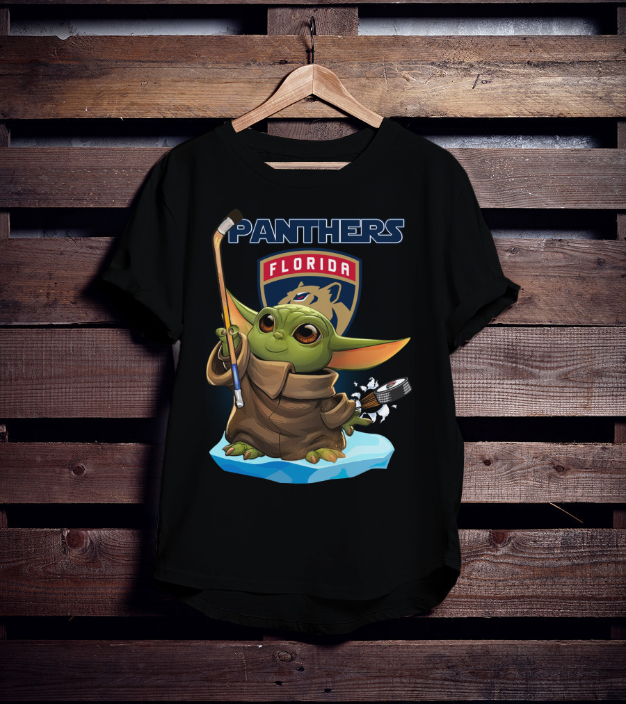 Florida Panthers NHL Baby Yoda Hockey Fan T-Shirt