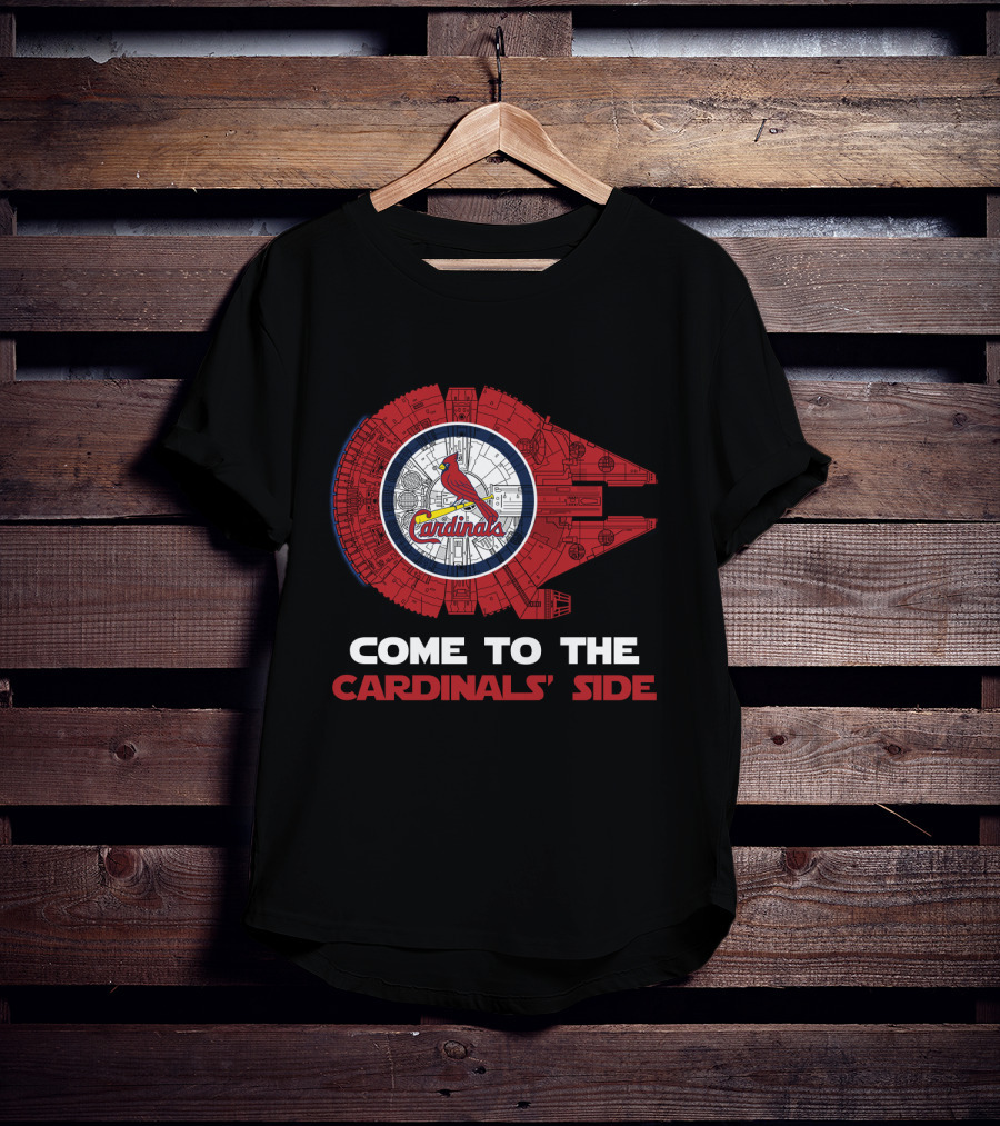 Come To The Cardinals' Side St. Louis Cardinals Millennium Falcon MLB T-Shirt