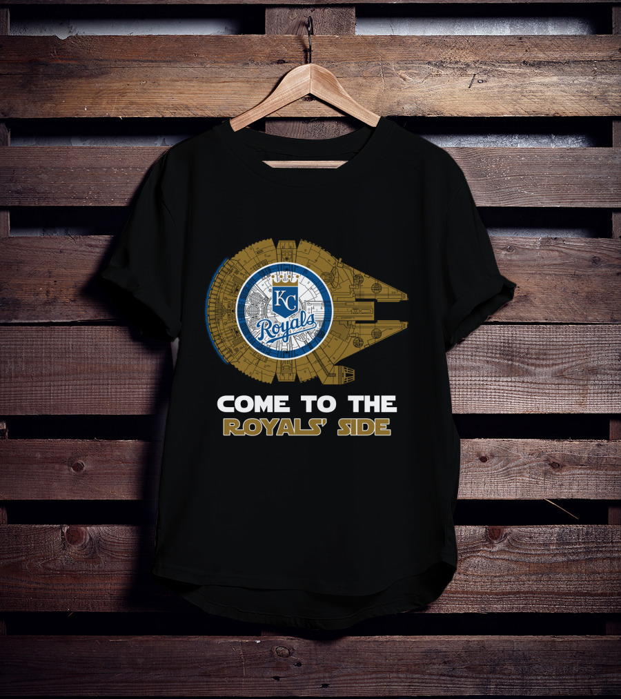 Kansas City Royals Millennium Falcon Come To The Royals' Side MLB T-Shirt