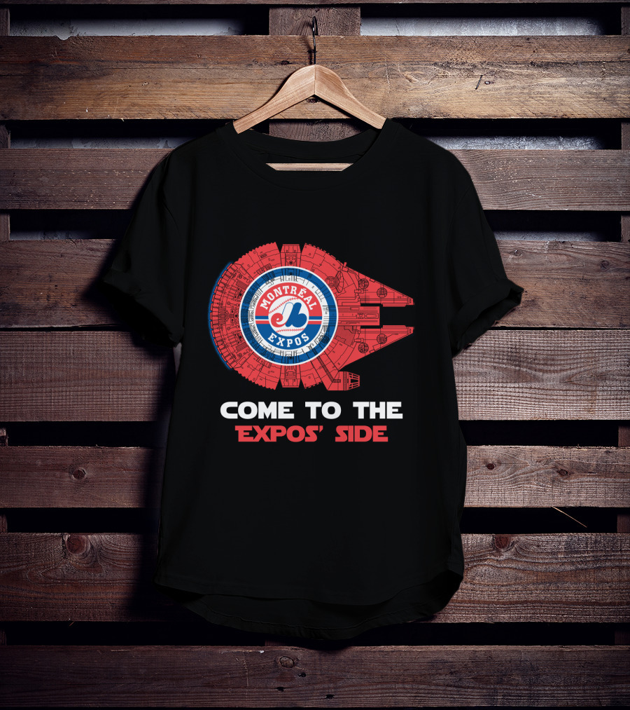Montreal Expos Come To The Expos' Side Millennium Falcon MLB T-Shirt