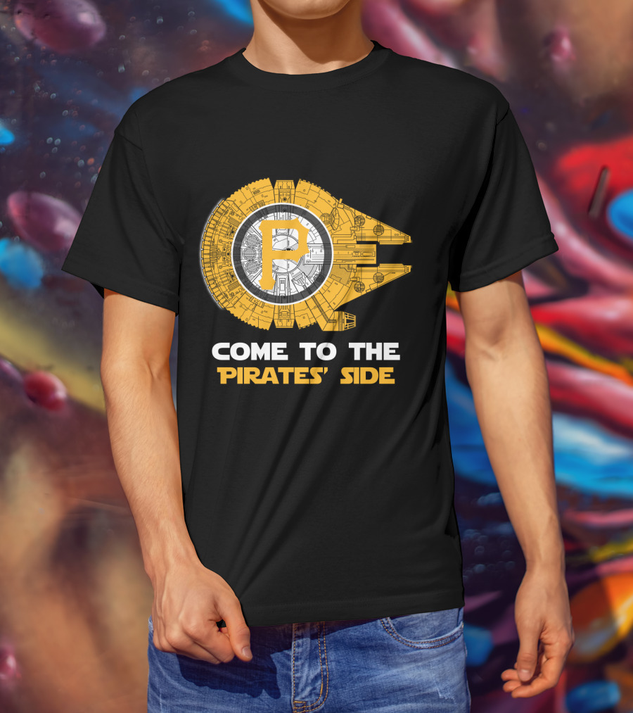 Pittsburgh Pirates Come To The Pirates' Side Millennium Falcon Mlb T-Shirt