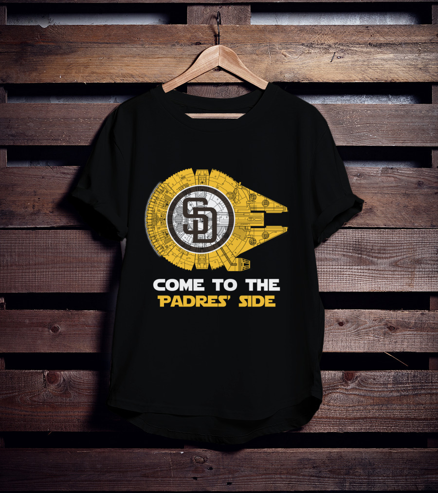San Diego Padres Millennium Falcon Come To The Padres' Side MLB T-Shirt