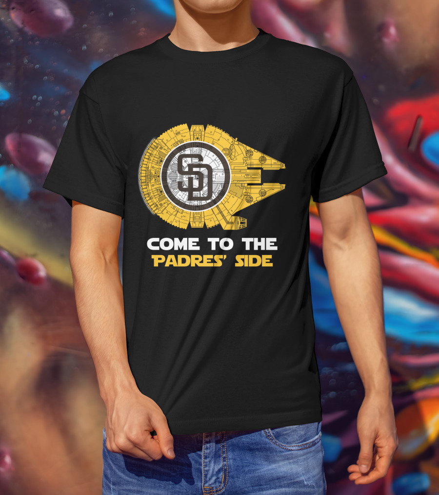 San Diego Padres Millennium Falcon Come To The Padres' Side MLB T-Shirt