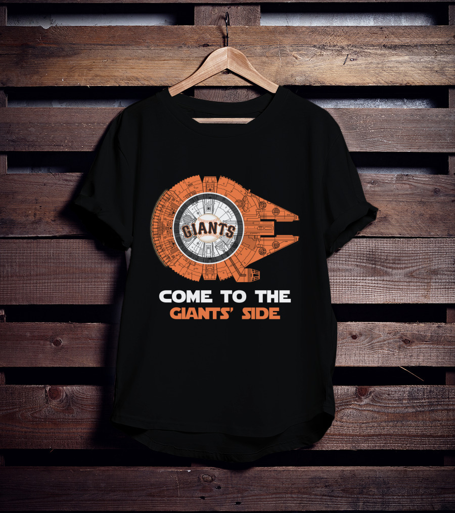 San Francisco Giants Come To The Giants' Side Millennium Falcon MLB T-Shirt