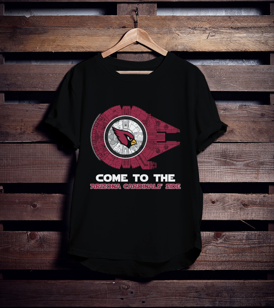 Come To The Arizona Cardinals' Side Millennium Falcon Nfl T-Shirt