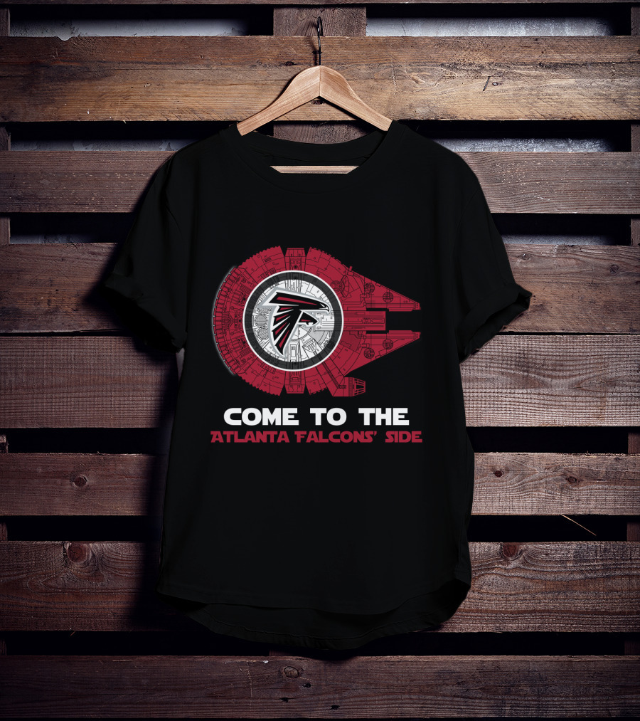 Come To The Atlanta Falcons' Side - Millennium Falcon Nfl T-Shirt