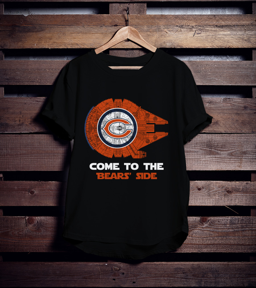Come To The Bears' Side Millennium Falcon Chicago Bears Nfl T-Shirt