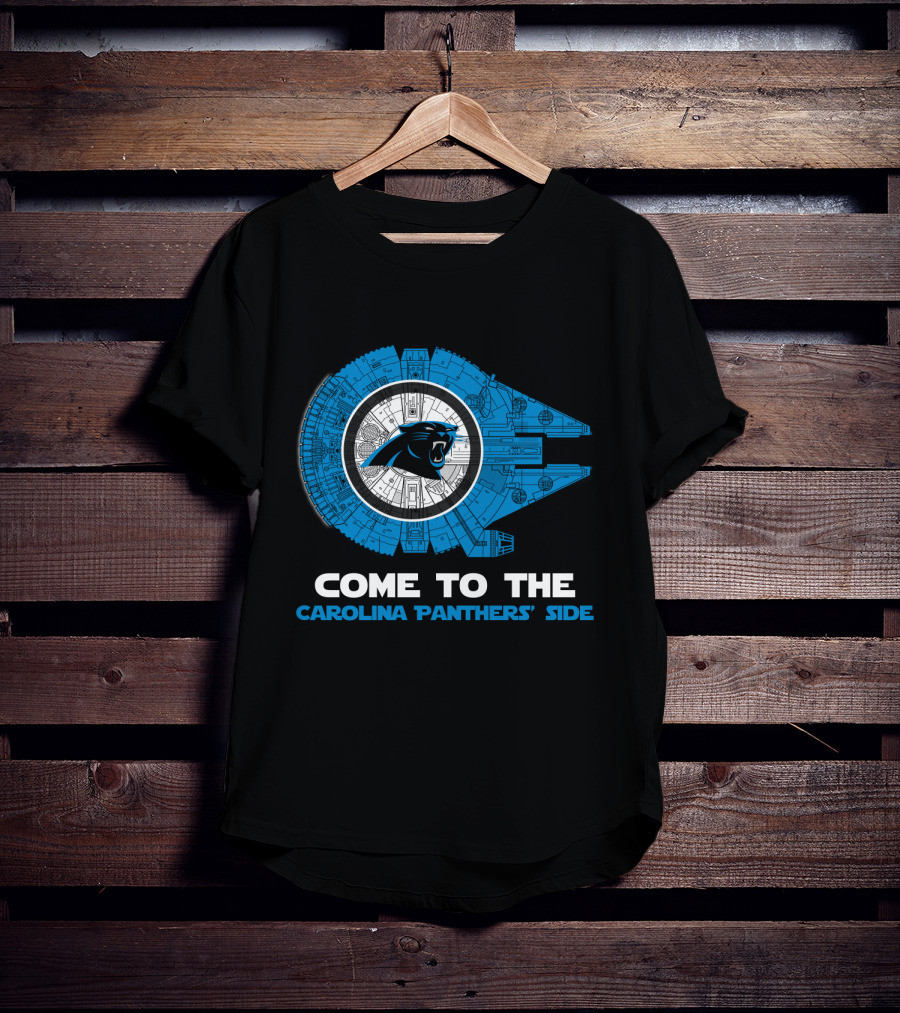 Come To The Carolina Panthers' Side Millennium Falcon Nfl T-Shirt