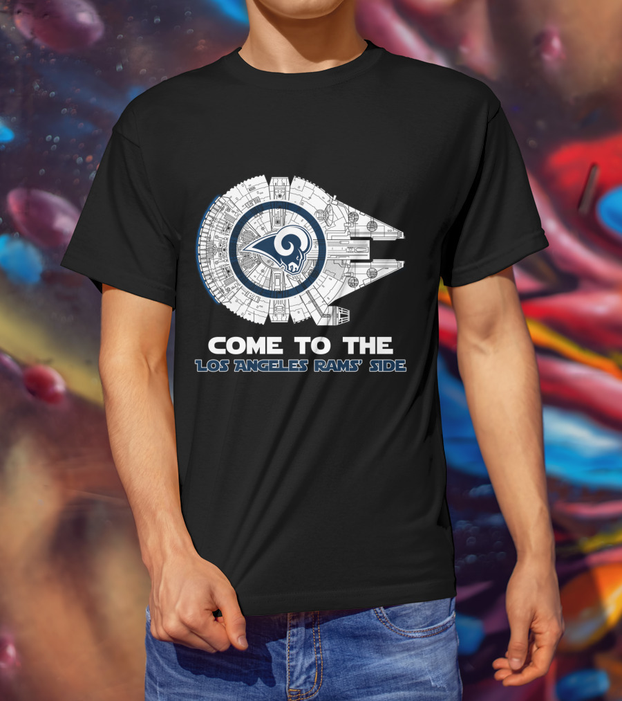 Come To The Los Angeles Rams' Side Millennium Falcon Nfl T-Shirt