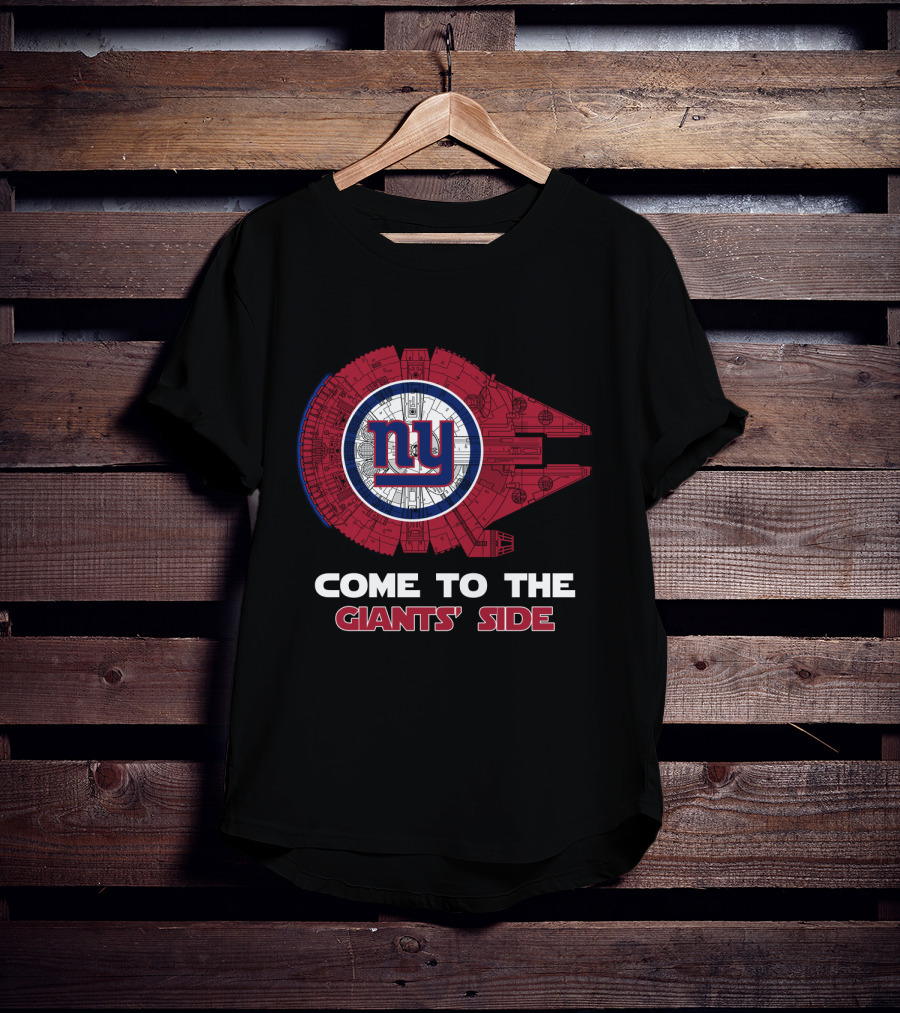 New York Giants Millennium Falcon Nfl Come To The Giants' Side T-Shirt