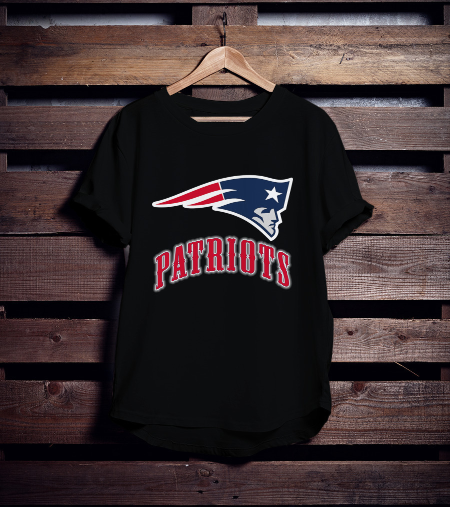 Patriots New England Team Logo Star And Stripes T-Shirt