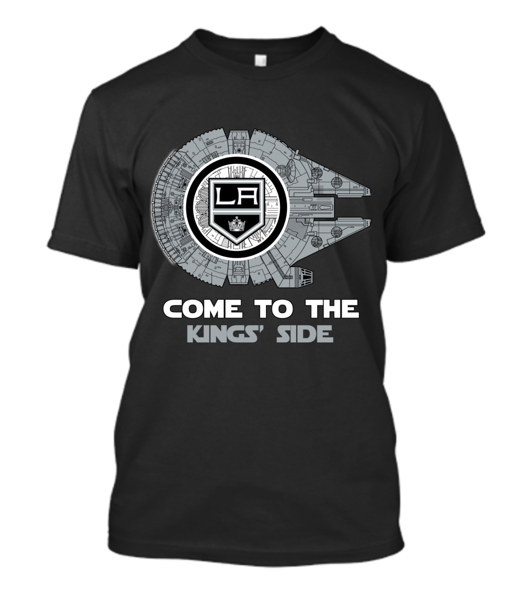 Come To The Kings' Side Los Angeles Kings Millennium Falcon T-Shirt