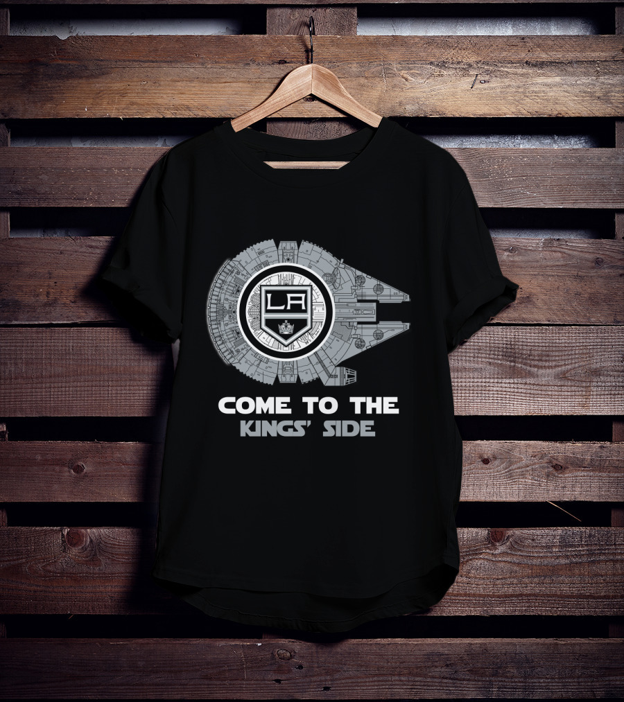 Come To The Kings' Side Los Angeles Kings Millennium Falcon T-Shirt