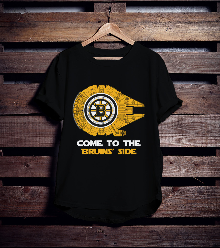 Come To The Bruins' Side Millennium Falcon T-Shirt