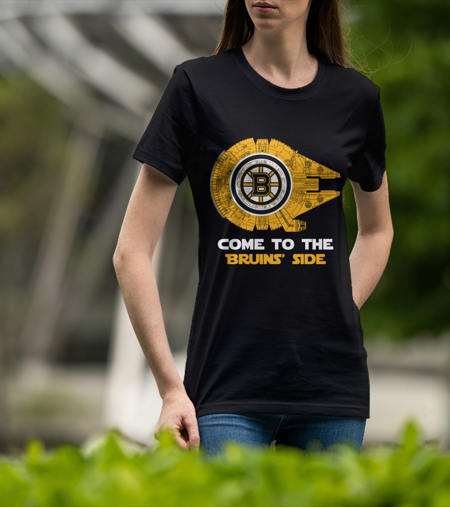 Come To The Bruins' Side Millennium Falcon T-Shirt