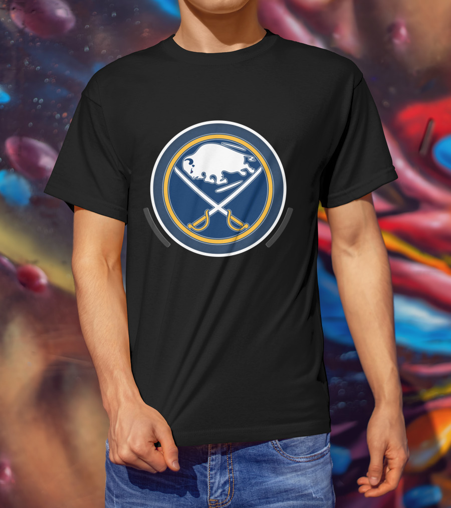 Buffalo Sabres Power Decal Logo NHL Team Emblem T-Shirt