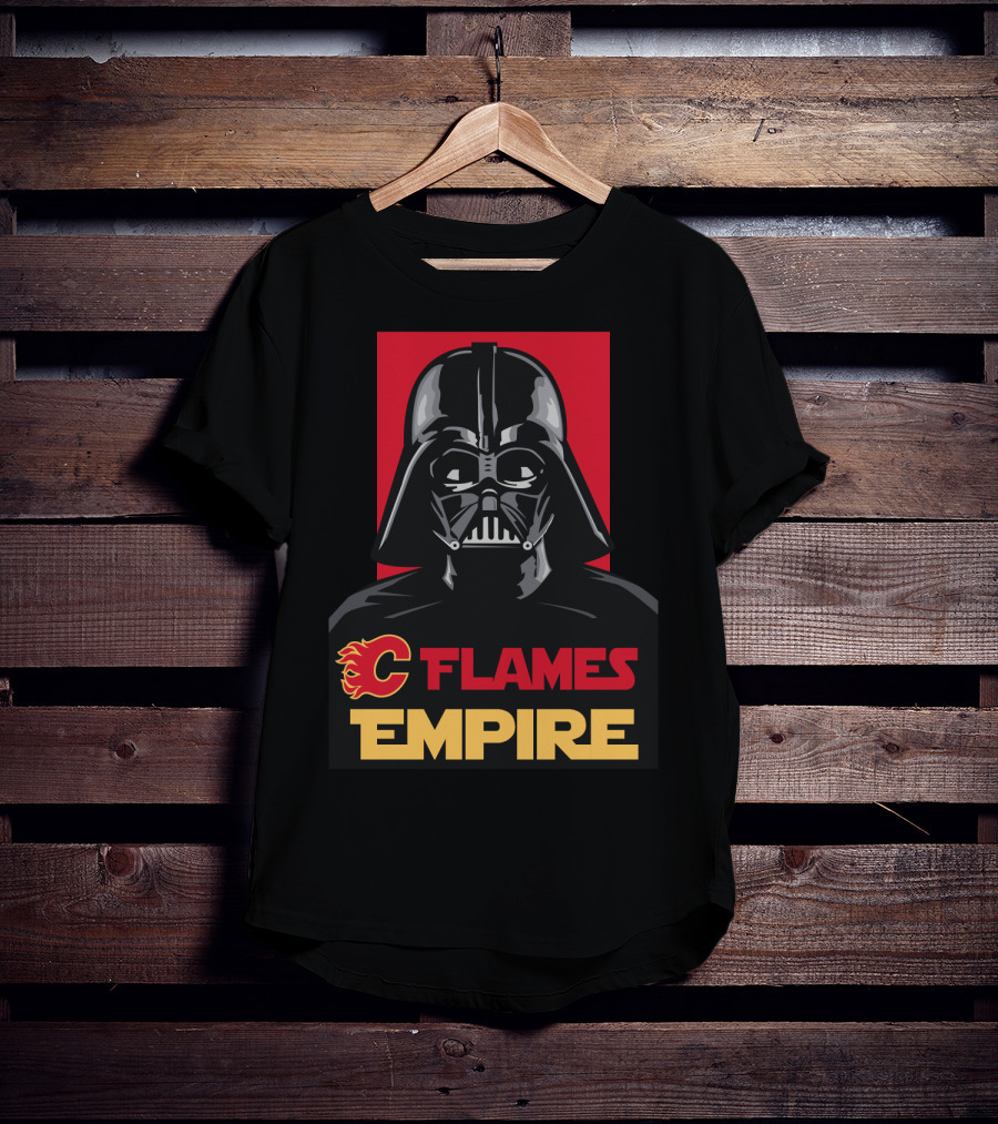 Calgary Flames Empire Darth Vader NHL T-Shirt