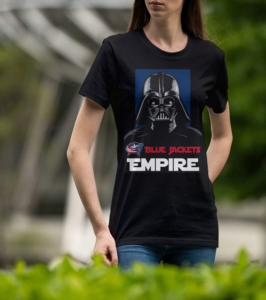 Columbus Blue Jackets Empire Darth Vader NHL T-Shirt