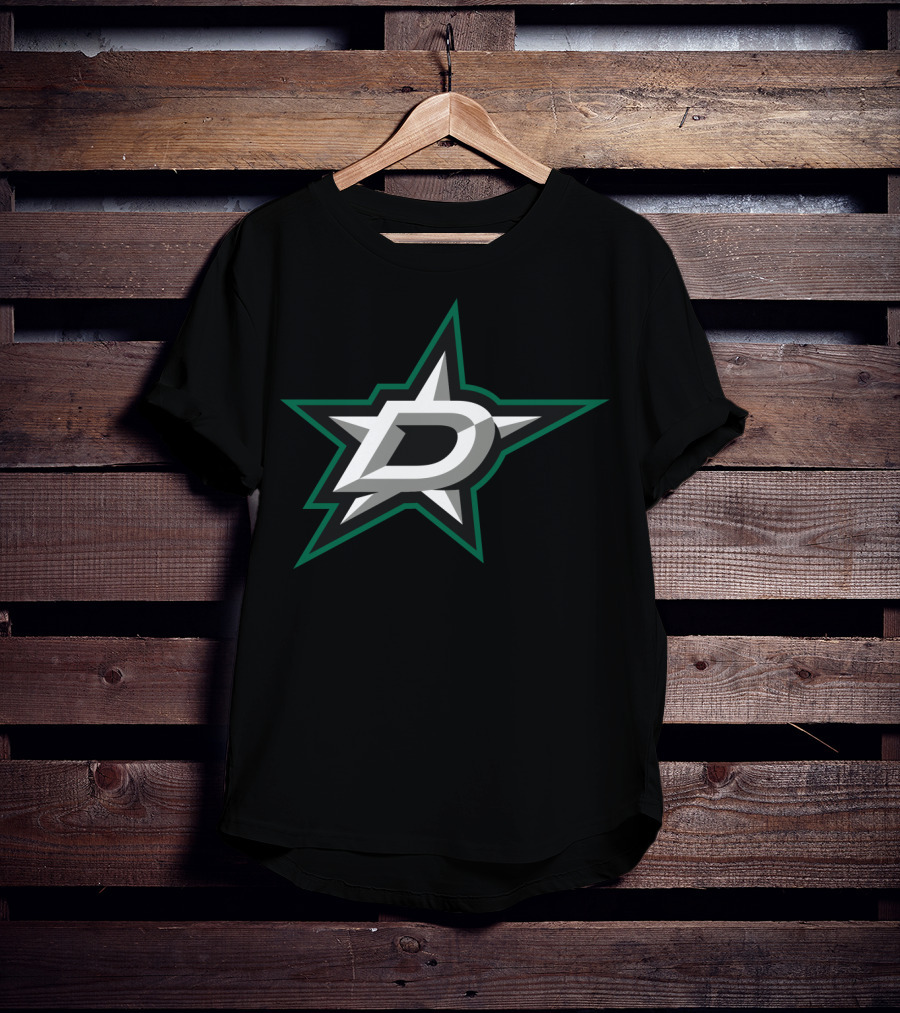 Dallas Stars Hockey Team Logo Black T-Shirt