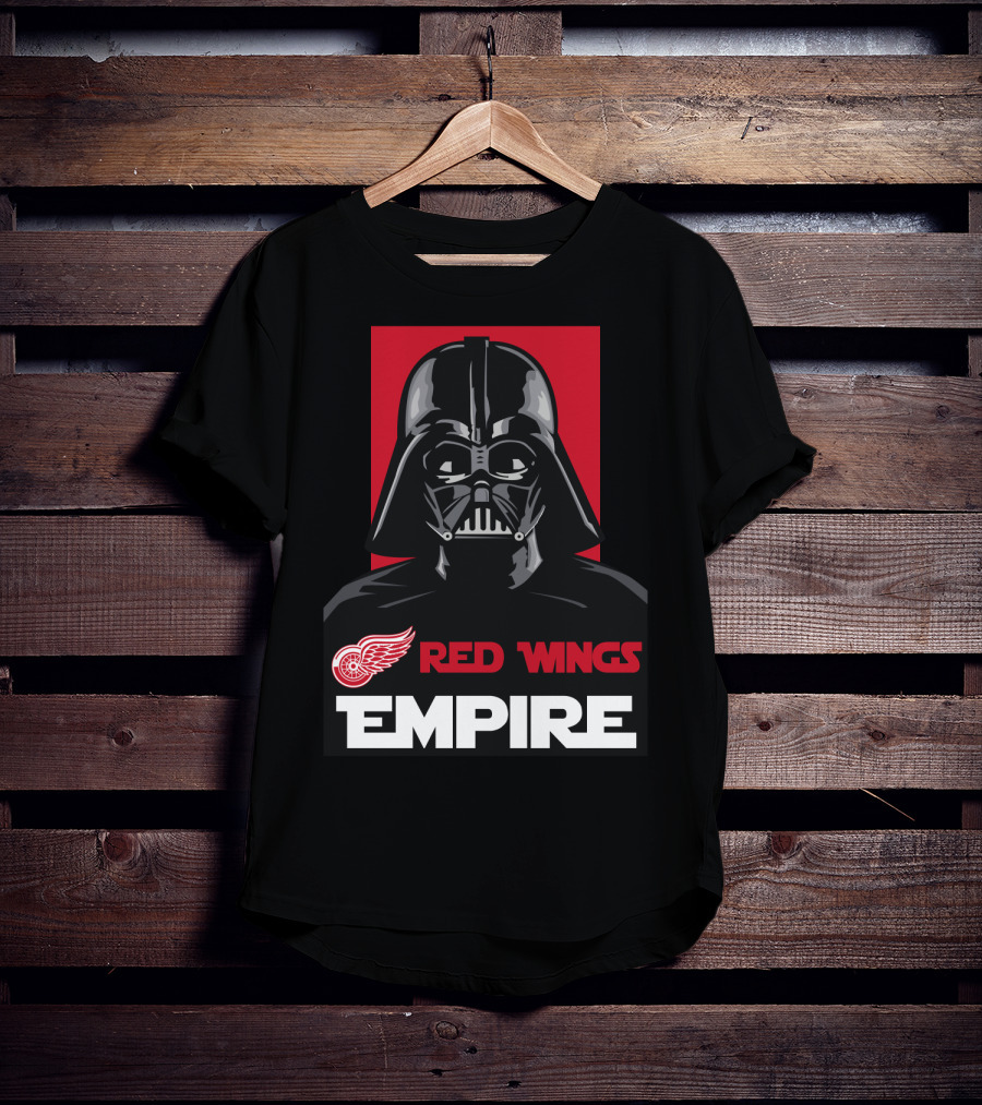 Detroit Red Wings Empire Darth Vader NHL T-Shirt