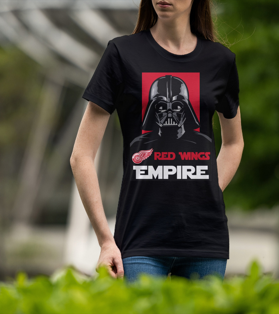 Detroit Red Wings Empire Darth Vader NHL T-Shirt