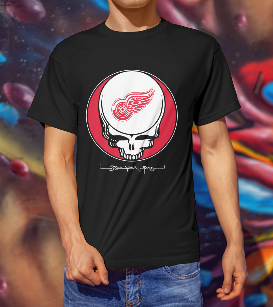 Grateful Dead Steal Your Face Detroit Red Wings T-Shirt