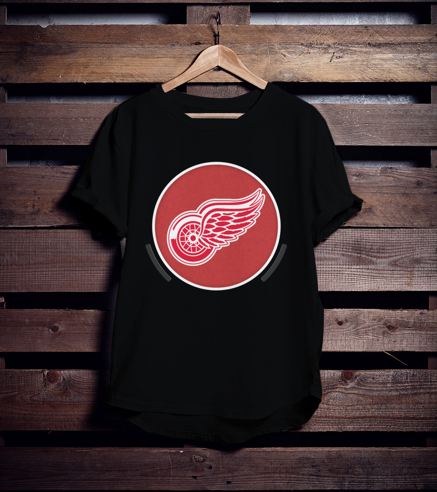 Power Decal NHL Detroit Red Wings Logo Circle Emblem T-Shirt