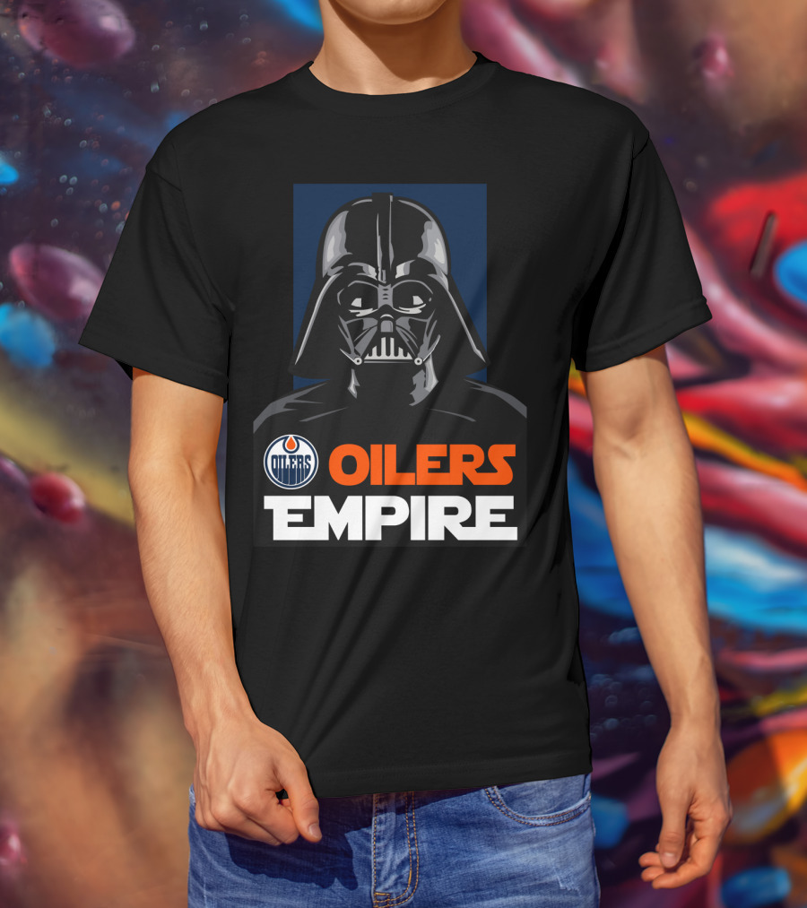 Edmonton Oilers Empire Darth Vader NHL T-Shirt