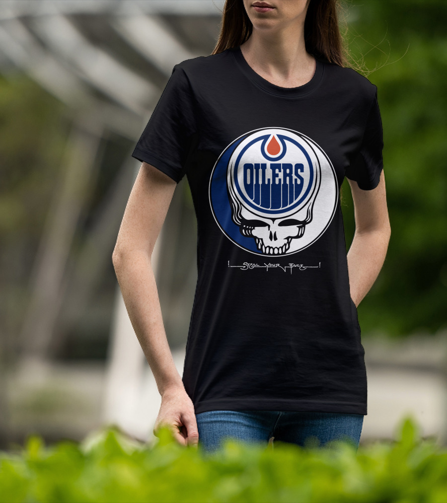 Grateful Dead Steal Your Face Edmonton Oilers T-Shirt